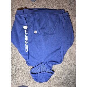 Carhartt Men's XL Loose Fit Midweight Sleeve Graphic Hoodie Blue HeatherK288-H53